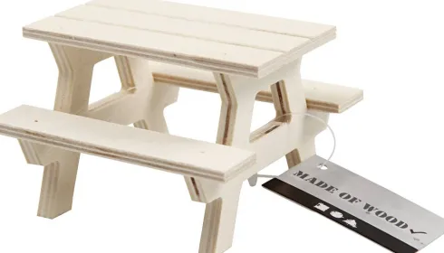 Bord/Bænkesæt - H 5,5 CM - L 8 CM - 1 Stk