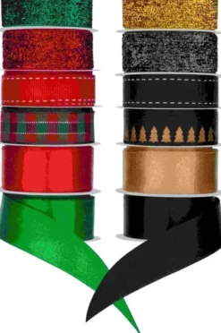 Bredt Gavebånd Sæt - 1,5 M - 6 Stk - Craft Sensations - Assorteret