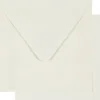 Brevkort - Kort Str. 12,5X12,5 CM - Kuvert Str. 13,5X13,5 CM - Råhvid - 10 Sæt