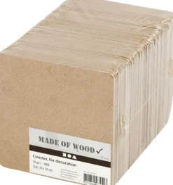 Brik - Str. 10X10 CM - Tykkelse 3 MM - 50 Stk