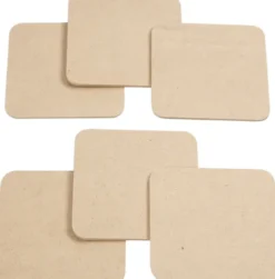Brik - Str. 10X10 CM - Tykkelse 3 MM - 50 Stk