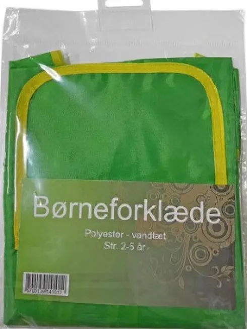 Børneforklæde Med Ærmer - 2-5 År - Farve Kan Variere - Artino