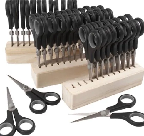 Børnesaks - L 14 CM - Højre- Og Venstrehånd - Sort - 36Stk