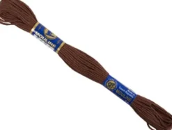 Broderigarn - Brun - 6-Trådet - Bomuld - 12X8 M