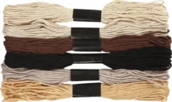 Broderigarn - 6 Farver - Natur - 6-Trådet - Bomuld - Harmoni Broderigarn