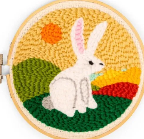 Broderi Kit Med Stansnål - Hare - Kikkerland