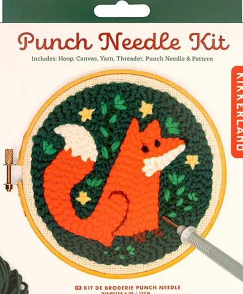 Broderi Kit Med Stansnål - Ræv - Kikkerland