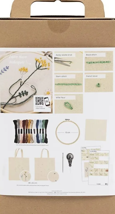 Broderi Kit Til Begynder - DIY Kit