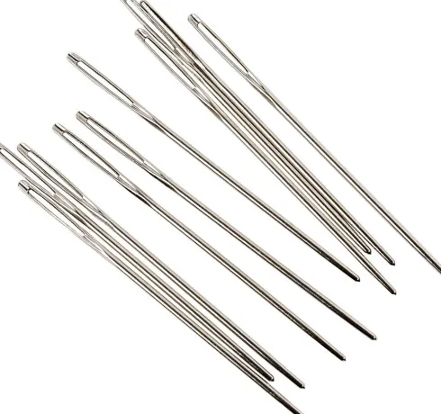 Broderinål - Øjemål 9 MM - Nr. 18 - L 50 MM - Uden Spids - 25 Stk