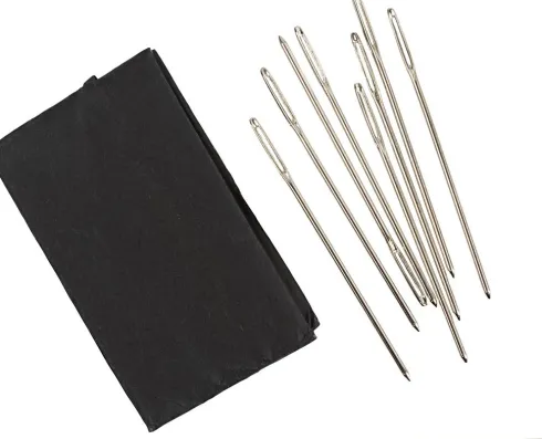 Broderinål - Øjemål 9 MM - Nr. 18 - L 50 MM - Uden Spids - 25 Stk