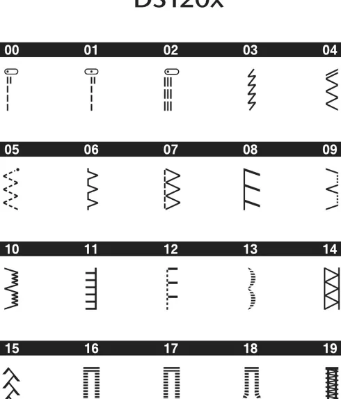 Brother - Ds120X - Elektronisk Symaskine