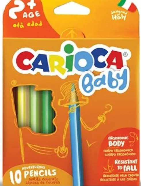 Carioca Baby - Farveblyanter - Trekantet - 10 Farver
