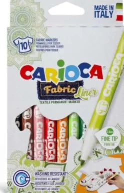 Carioca - Fabric Liner - Tekstiltusser - 2,6 MM - 10 Farver