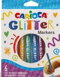 Carioca - Glitter Tusser - 6 Farver