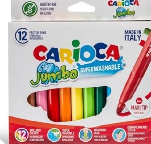 Carioca - Jumbo Tusser - Sæt Med 12 Farver