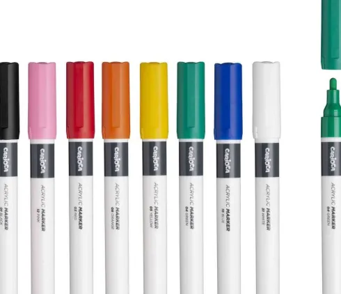 Carioca Plus - Tusser - Acrylic Marker - 8 Farver