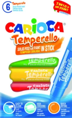 Carioca Temperello - Plakatmaling - 6 Farver