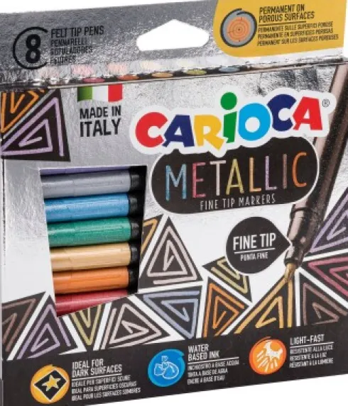 Carioca - Tusser - Metallic - 8 Farver