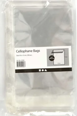 Cellofanposer - H 12,9 CM - B 9,7 CM - Tykkelse 25 My - 200 Stk