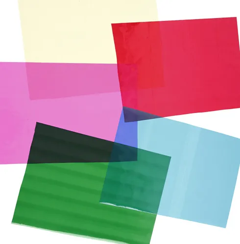 Cellofan - 210X297 MM - Assorterede Farver - 5X20 Ark