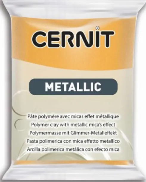 Cernit - Ler - Metallic - Guld - 050 - 56 G