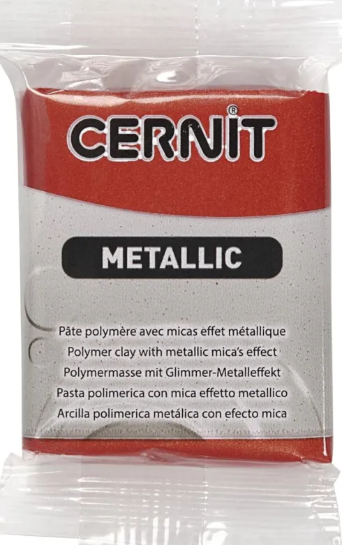 Cernit - Ler - Metallic - Kobber - 057 - 56 G