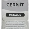 Cernit - Ler - Metallic - Sølv - 080 - 56 G