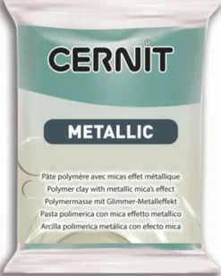 Cernit - Ler - Metallic - Turkis Guld - 054 - 56 G