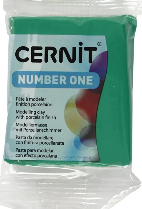 Cernit - Ler - Number One - Grøn - 600 - 56 G