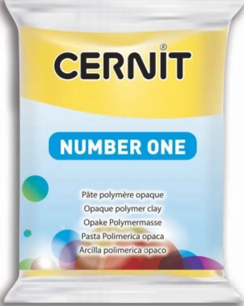 Cernit - Ler - Number One - Gul - 700 - 56 G