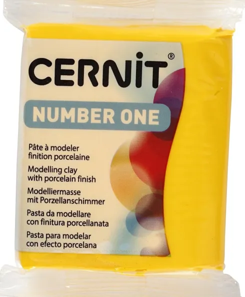 Cernit - Ler - Number One - Gul - 700 - 56 G