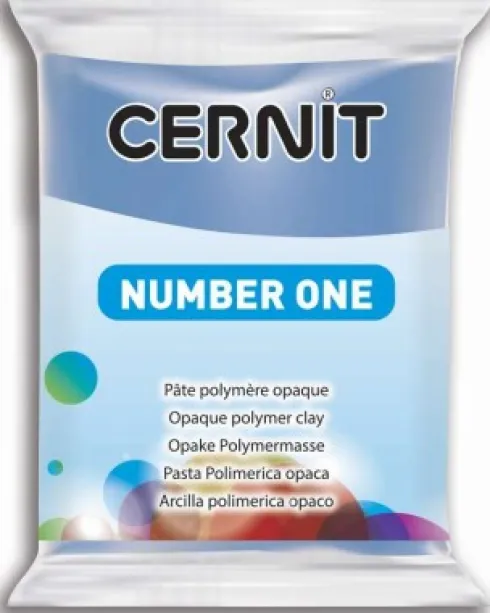 Cernit - Ler - Number One - Havblå - 212 - 56 G