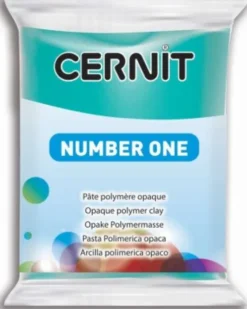 Cernit - Ler - Number One - Turkis Grøn - 676 - 56 G