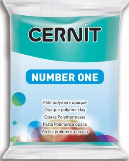 Cernit - Ler - Number One - Turkis Grøn - 676 - 56 G