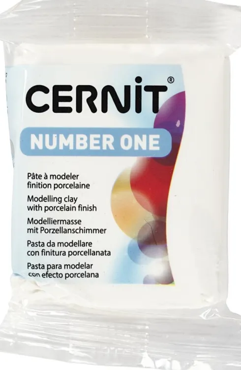 Cernit - Ler - Number One - Uigennemsigtig Hvid - 027 - 56 G