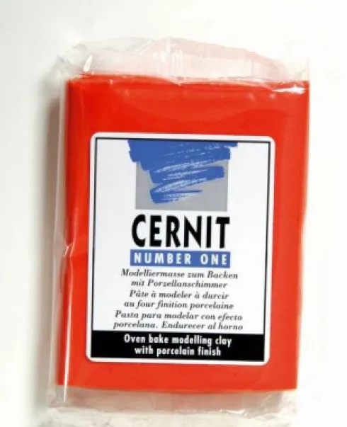 Cernit - Ler - Number One - Valmuerød - 428 - 56 G
