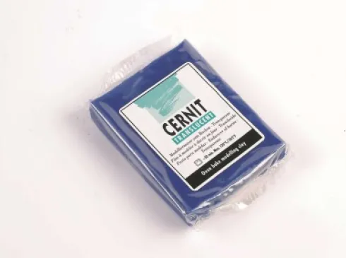Cernit - Ler - Translucent - Safirblå - 275 - 56 G