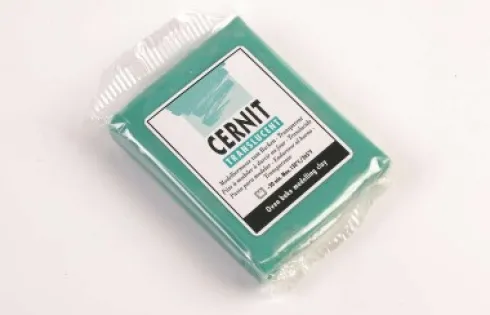 Cernit - Ler - Translucent - Smaragd Grøn - 620 - 56 G