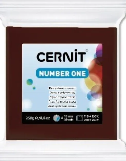 Cernit - Modellervoks - Number One - Brun 250 G