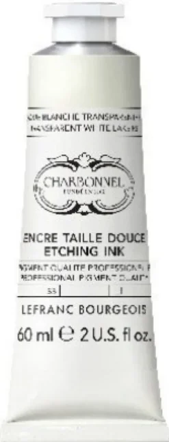 Charbonnel - Etching Ink - Tryksværte - Transparent White Lake 60 ML