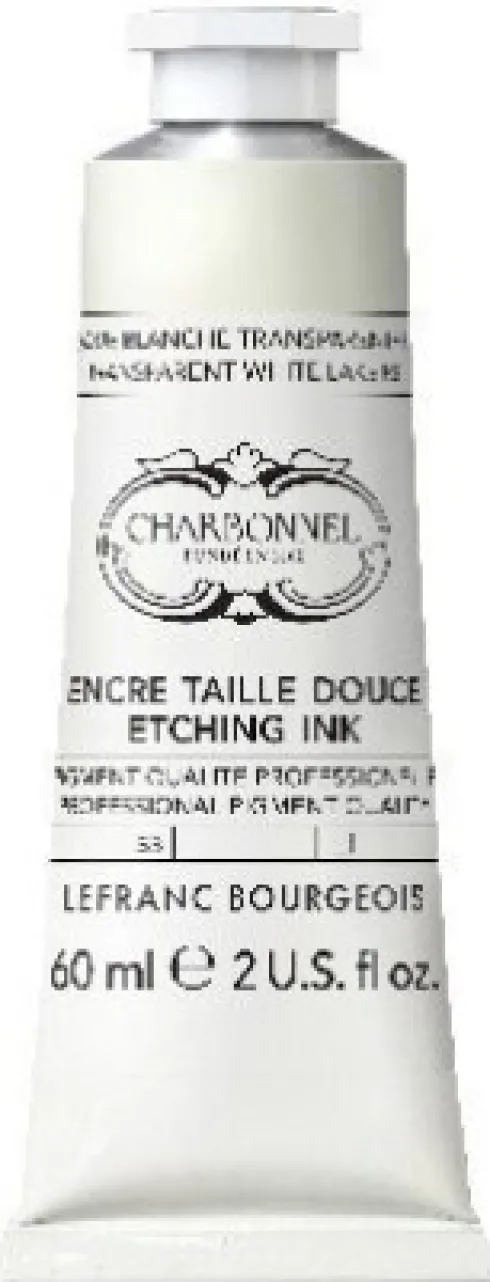 Charbonnel - Etching Ink - Tryksværte - Transparent White Lake 60 ML