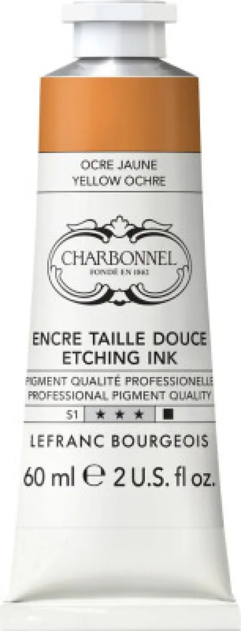 Charbonnel - Etching Ink - Tryksværte - Yellow Ochre 60 ML