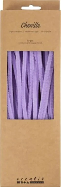 Chenille - L 30 CM - Tykkelse 6 MM - Lilla