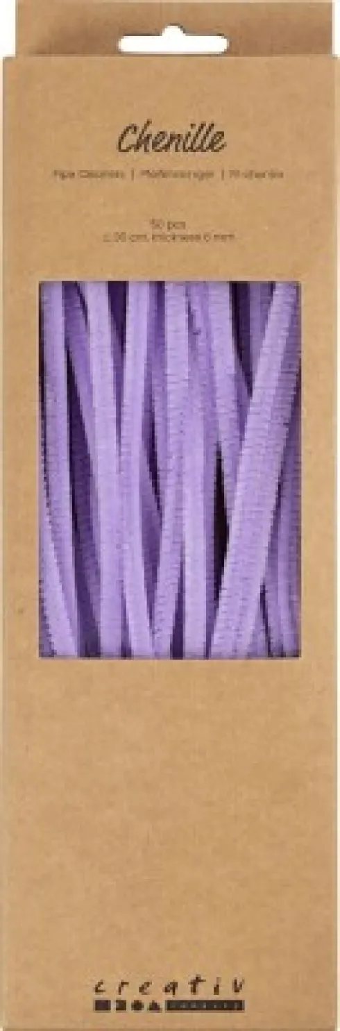 Chenille - L 30 CM - Tykkelse 6 MM - Lilla