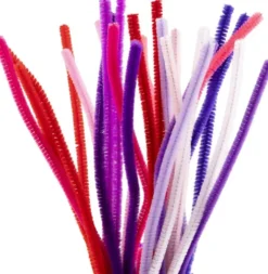 Chenille - L 30 CM - Tykkelse 6 MM - Lilla/Pink Harmoni