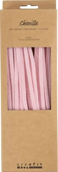 Chenille - L 30 CM - Tykkelse 6 MM - Rosa