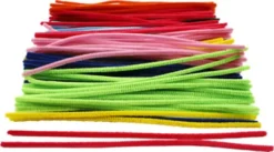 Chenille Piberensere - L 30 CM - Tykkelse 6 MM - Assorterede Farver - 200 Stk