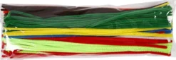 Chenille Piberensere - L 45 CM - Tykkelse 6 MM - Assorterede Farver - 200 Stk
