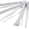 Chenille Piberensere - L 30 CM - Tykkelse 6 MM - Hvid - 50 Stk
