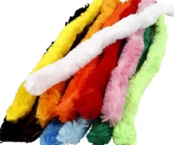 Chenille Piberensere - L 45 CM - Tykkelse 25 MM - Assorterede Farver - 60 Stk